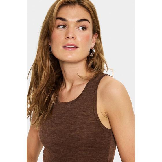 SAINT TROPEZ Tank Top GarimaSZ 30513524 - mokka Melange