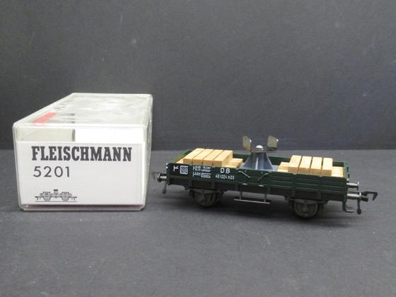 Fleischmann 5201 Bauzug Kran Ausleger Stützwagen DB Spur H0 OVP