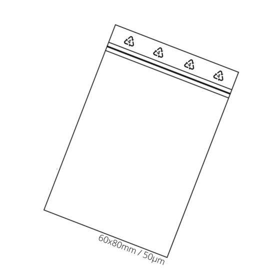 Zip Beutel, 60x80mm