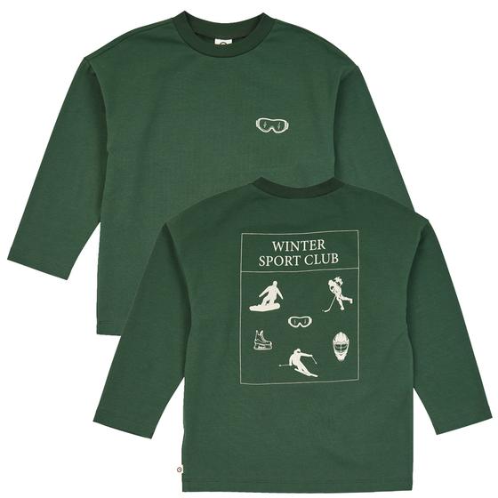 Müsli By Green Cotton Superfan Printed Langarm Shirt Forest Green
