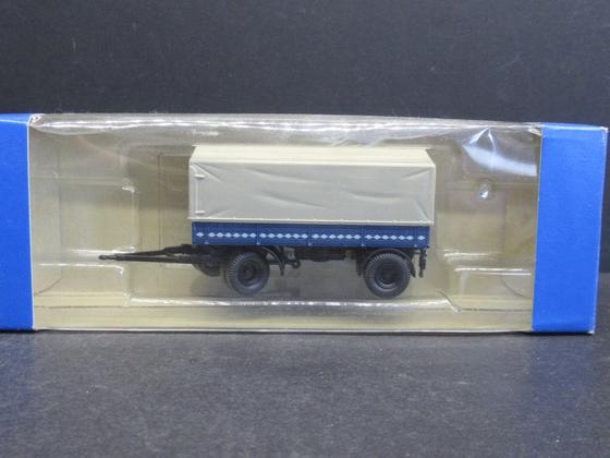 Roco 1531 LKW Hänger 2-achsig blau Spur H0 OVP