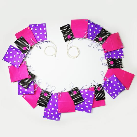 goldmarie ADVENTSKALENDER GIRLANDE - medium - 24 x Artikel
