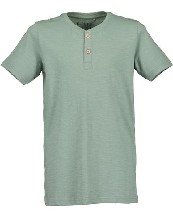 Henley-Shirt, reine Baumwolle, aqua