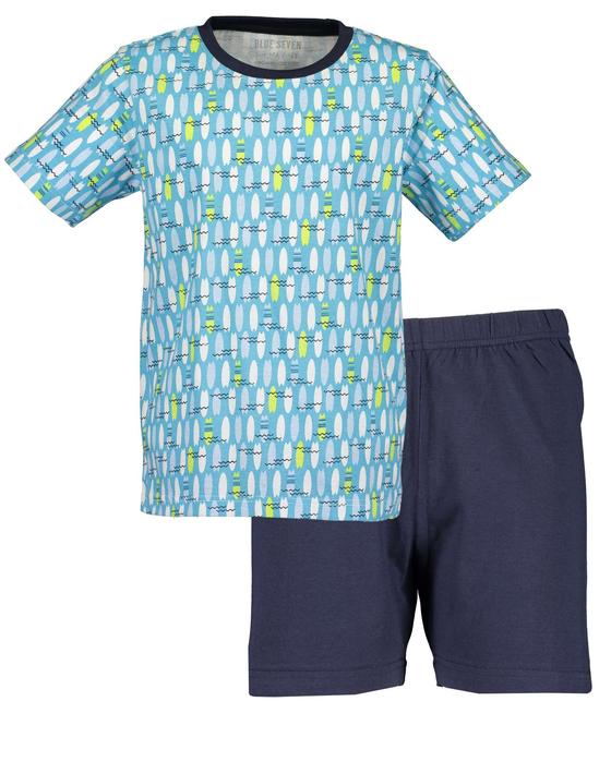 Shorty "Surfing Waves", Pyjama kurz, Biobaumwolle