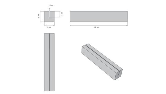 Bilderhalter aus Beton / Cement Picture Holder
