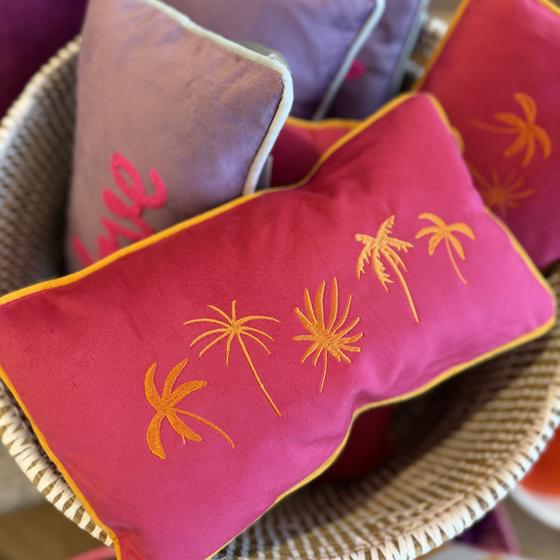 Pad Kissen PETITE "Palm", pink