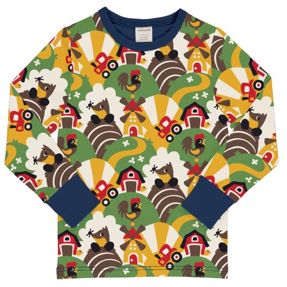 Langarmshirt "Farm", Biobaumwolle, GOTS-zertifiziert 