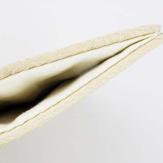 goldmarie Kartenetui Leder beige 8,5x10,5cm