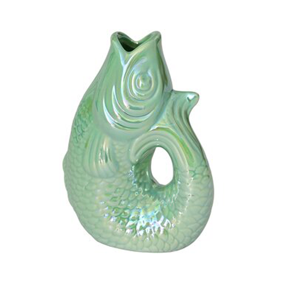 GIFTCOMPANY Karaffe - Vase FISCH XS 0,2L - mint rainbow