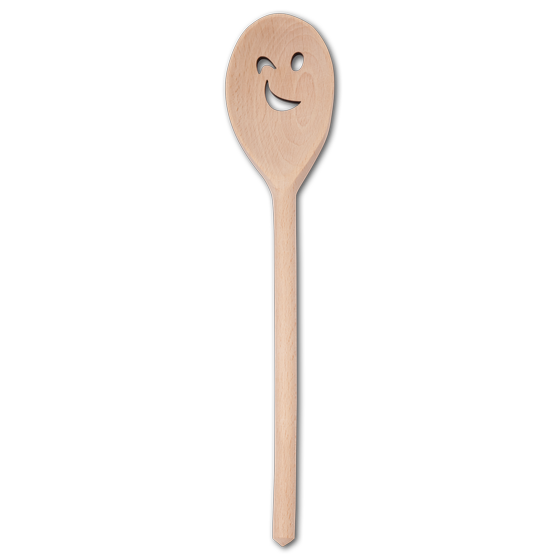 Holzlöffel mit Zwinkerauge