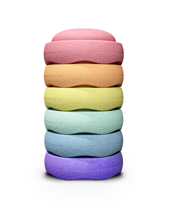 Stapelstein Original Rainbow Pastel 6 St.