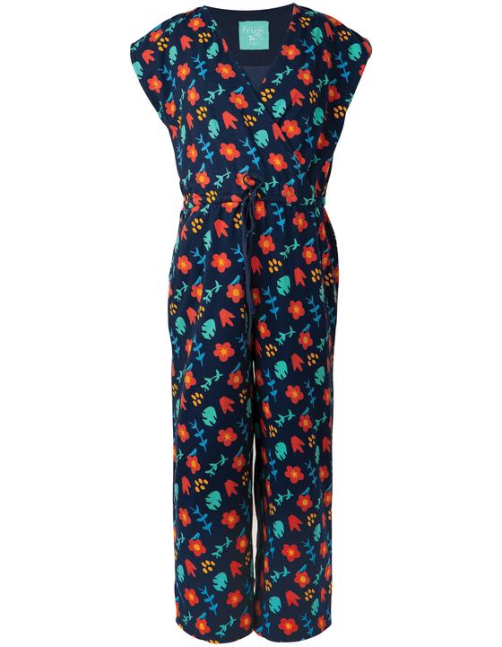 Still-Overall, Jumpsuit mit Blumenmuster, Biobaumwolle
