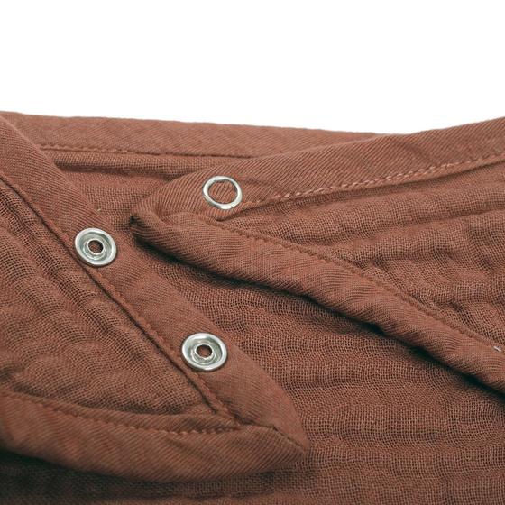 Müsli by Green Cotton Musselin Bib Brown Sugar