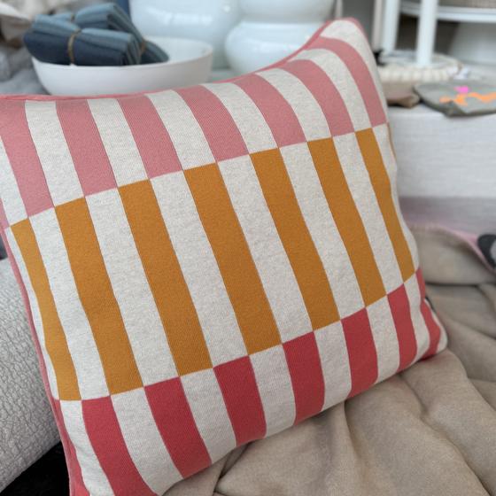 Funky Doris Kissenhülle MOJO PINK koralle orange