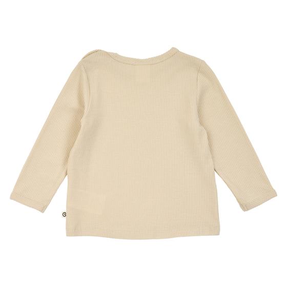 Müsli By Green Cotton Mellow Ripp Baby Langarmshirt Oak