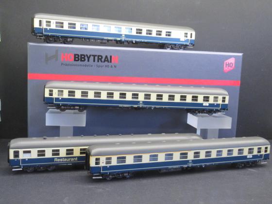 Hobbytrain H43027 D 308 Ostsee Express Set II 4-Wagen-Set DB Spur H0 OVP