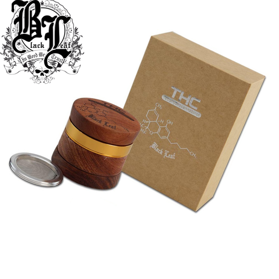 Grinder, Black Leaf®, Alu.-Holz, THC