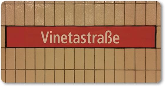 Ubahnhof Vinetastraße U-Bahn Souvenir Magnet Kühlschrankmagnet Berlin Prenzlauer Berg von tom bäcker - U2 