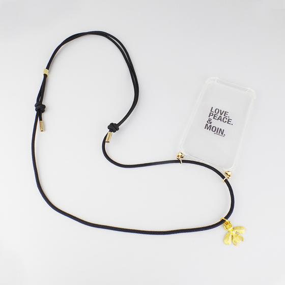 goldmarie Handykette "Fliege" schwarz