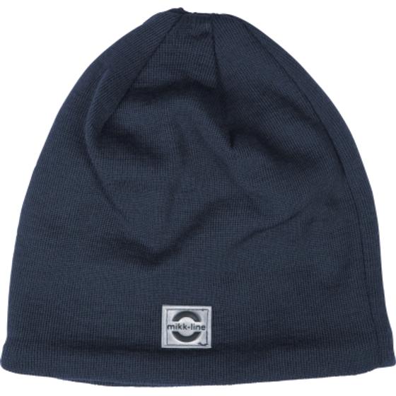 Wollmütze mit Baumwollfutter, navy