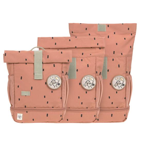 Lässig Kindergartenrucksack Rolltop - Happy Prints Karamell