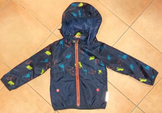 Leichte Übergangsjacke mit abknöpfbarer Kapuze, dunkelblau