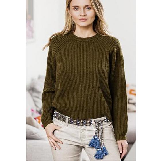 Smitten Bindegürtel VEAGA Ethno Muster Nylon olive-braun-blau-creme