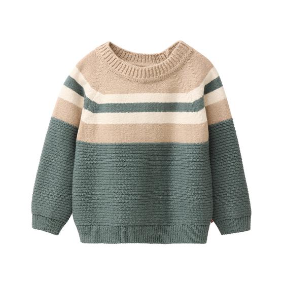 People wear Organic Strick Pullover Eukalyptus
