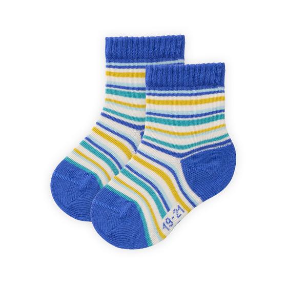 People wear Organic 2-er Pack Wassertiere Blau Gestreift