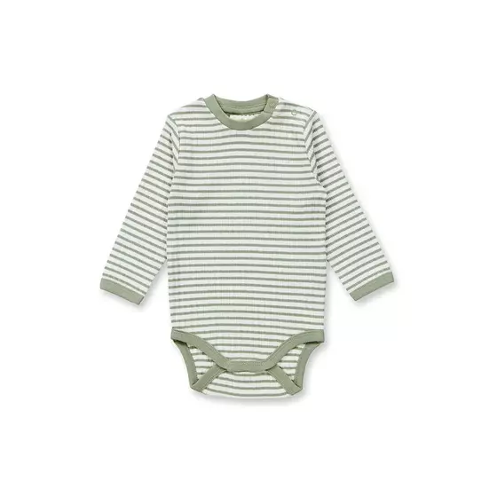Sense Organics Body Langarm Yvon Sage Stripes