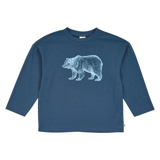 Müsli By Green Cotton Langarm Shirt Bear Navy