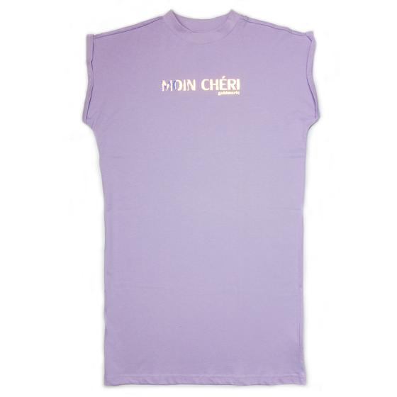 goldmarie MOIN CHÉRI Longshirt Heidi - lilac holographic mit Glanz