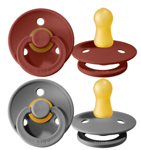 BIBS Colour 2er Pack Schnuller Rust/ Smoke