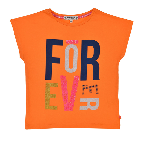 T-Shirt "Forever", orange