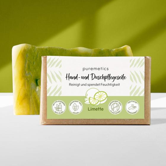 puremetics Hand-und Duschpflegeseife Limette 75g