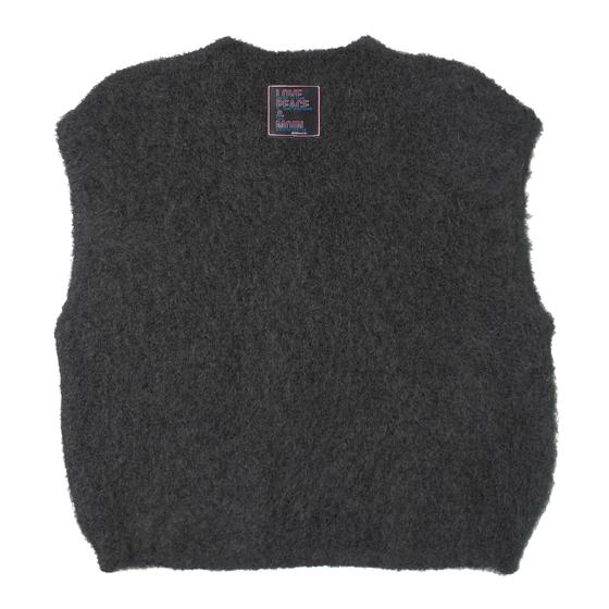 goldmarie Pullunder LOVE PEACE MOIN Neonschrift Label - schwarz