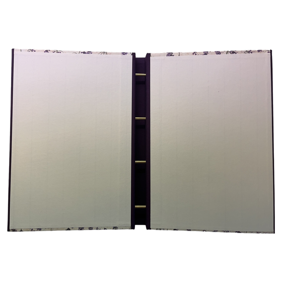 Schraubmappe - Lavendel, Italienisches Buntpapier