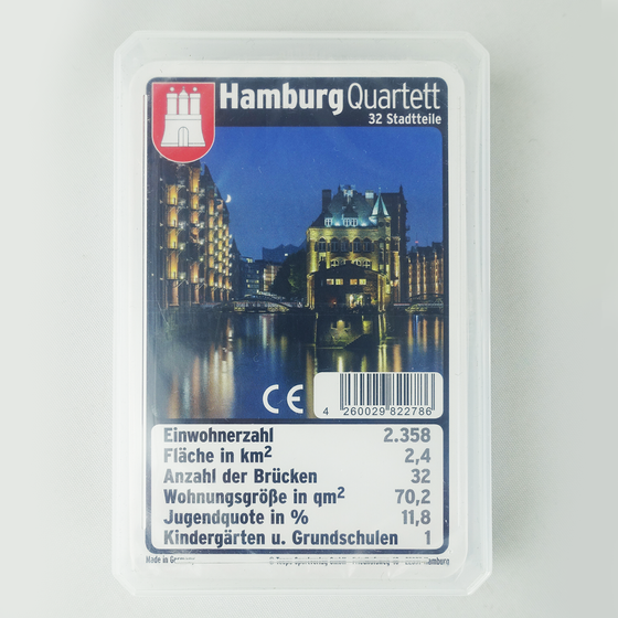 Teepe Kartenspiel Hambug-Quartett - 32 Stadtteile