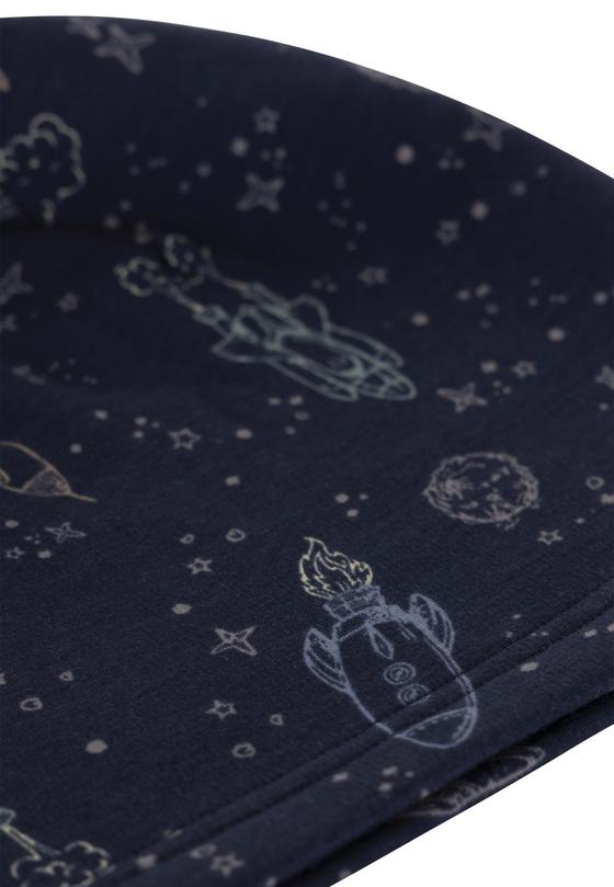 Mütze "Space", leicht gefüttert, dunkelblau
