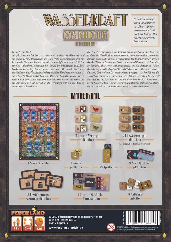 Wasserkraft:Nildelta - Feuerland Spiele