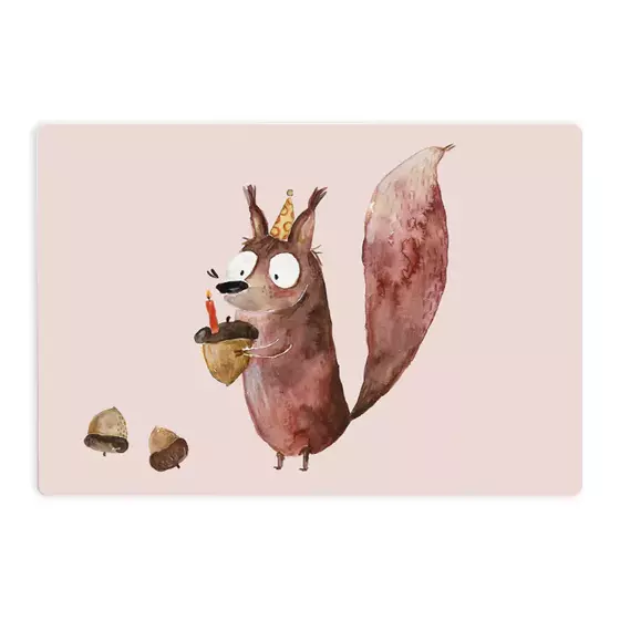 NUUKK Frühstücksbrettchen Eichhörnchen