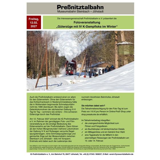 Teilnahme Fotogüterzugveranstaltung am 12. Februar 2027