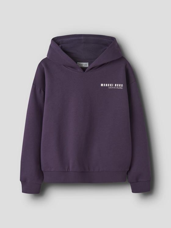 Name It Sweat Hoodie Maneki Neko Navy Cosmos