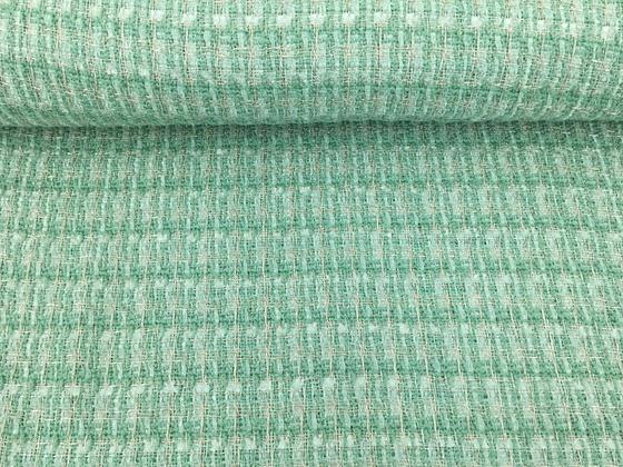 Bouclé Lurex mint