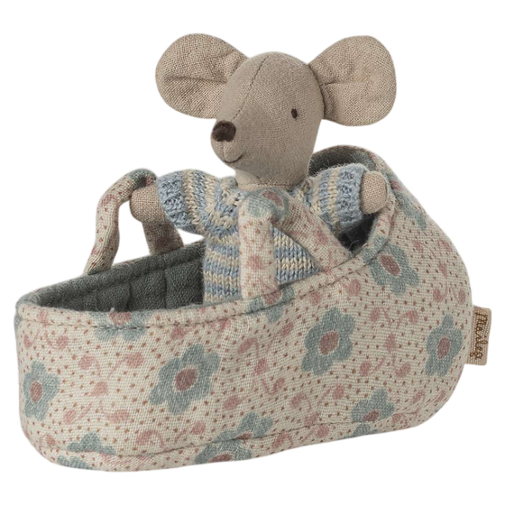 Maileg Babymaus in Tragetasche Blau
