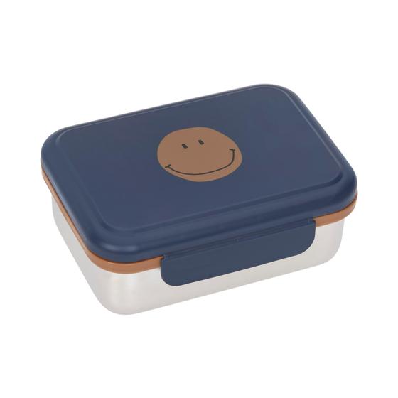 Kinder Brotdose - Lunchbox Edelstahl Little Gang Smile Blau