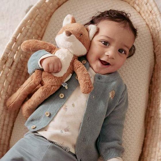 Little Dutch Strickjacke Forest Friends Blau
