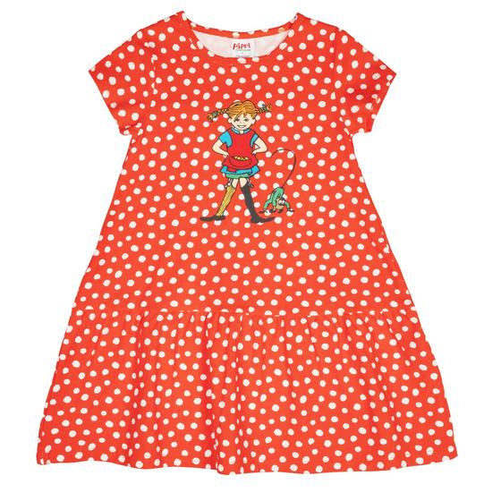 Kleid "Pippi & Herr Nilsson", Biobaumwolle, rot