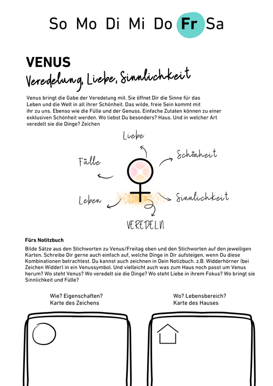 Wochenzyklus - mit dem Flow der Energien (kostenloses PDF)