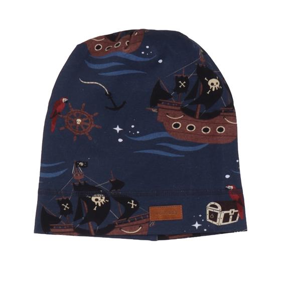 Beanie "Pirate Ships", Biobaumwolle, GOTS-zertifiziert